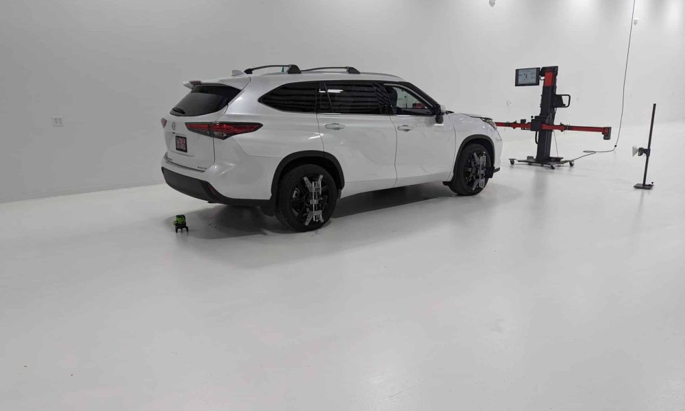 Vehicle being calibrated at PACE Clarksville